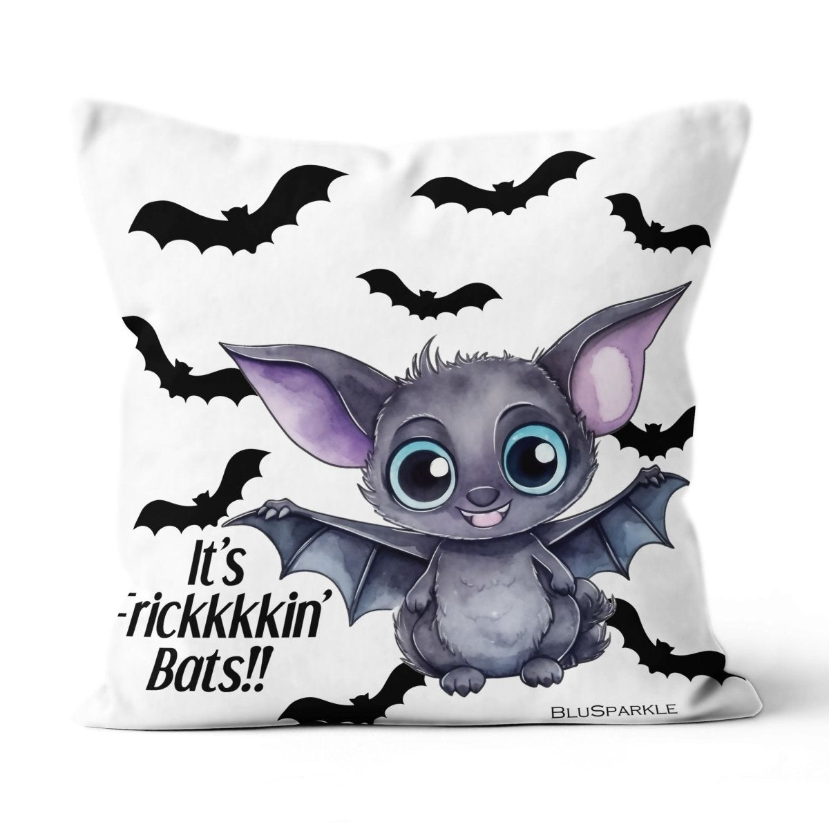 It's Frikkkin' Bats Suede Throw Pillow - BluSparkle