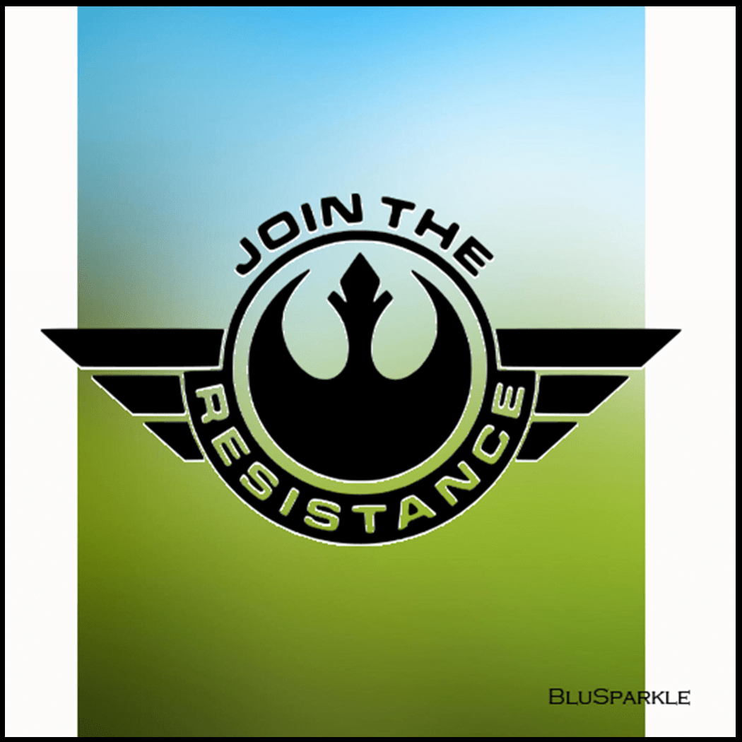 Join The Resistance Wise Expression Sticker - BluSparkle