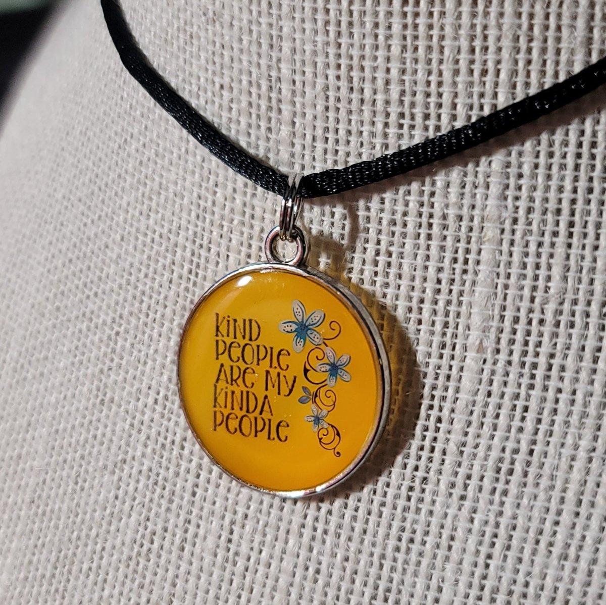 Kind People Are My Kinda People Pendant Charm - BluSparkle