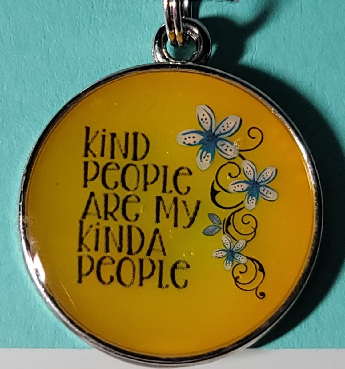 Kind People Are My Kinda People Pendant Charm - BluSparkle