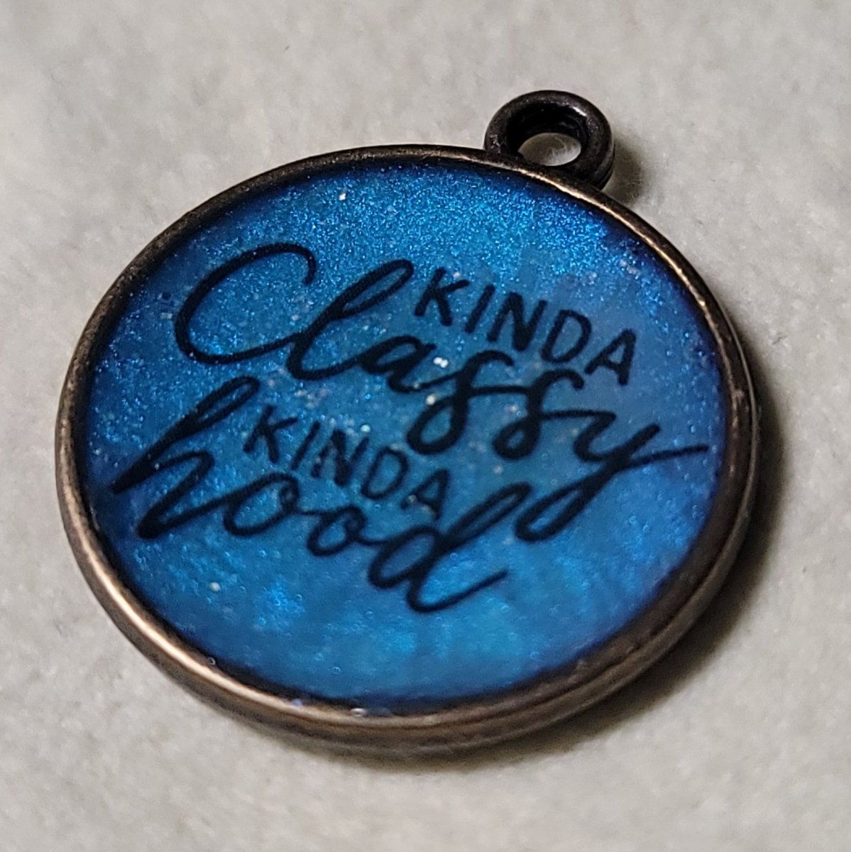 Kinda Classy, Kinda Hood Pendant Charm - BluSparkle