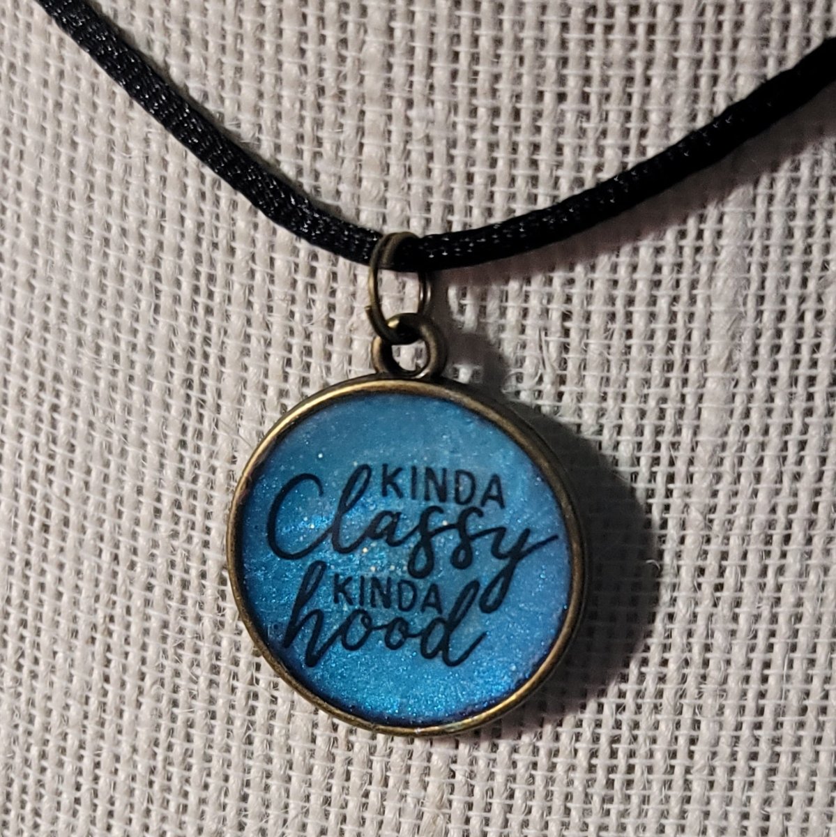 Kinda Classy, Kinda Hood Pendant Charm - BluSparkle