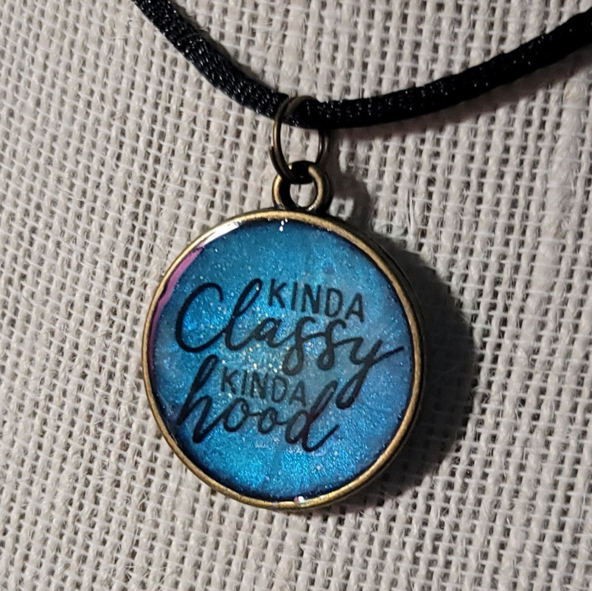 Kinda Classy, Kinda Hood Pendant Charm - BluSparkle