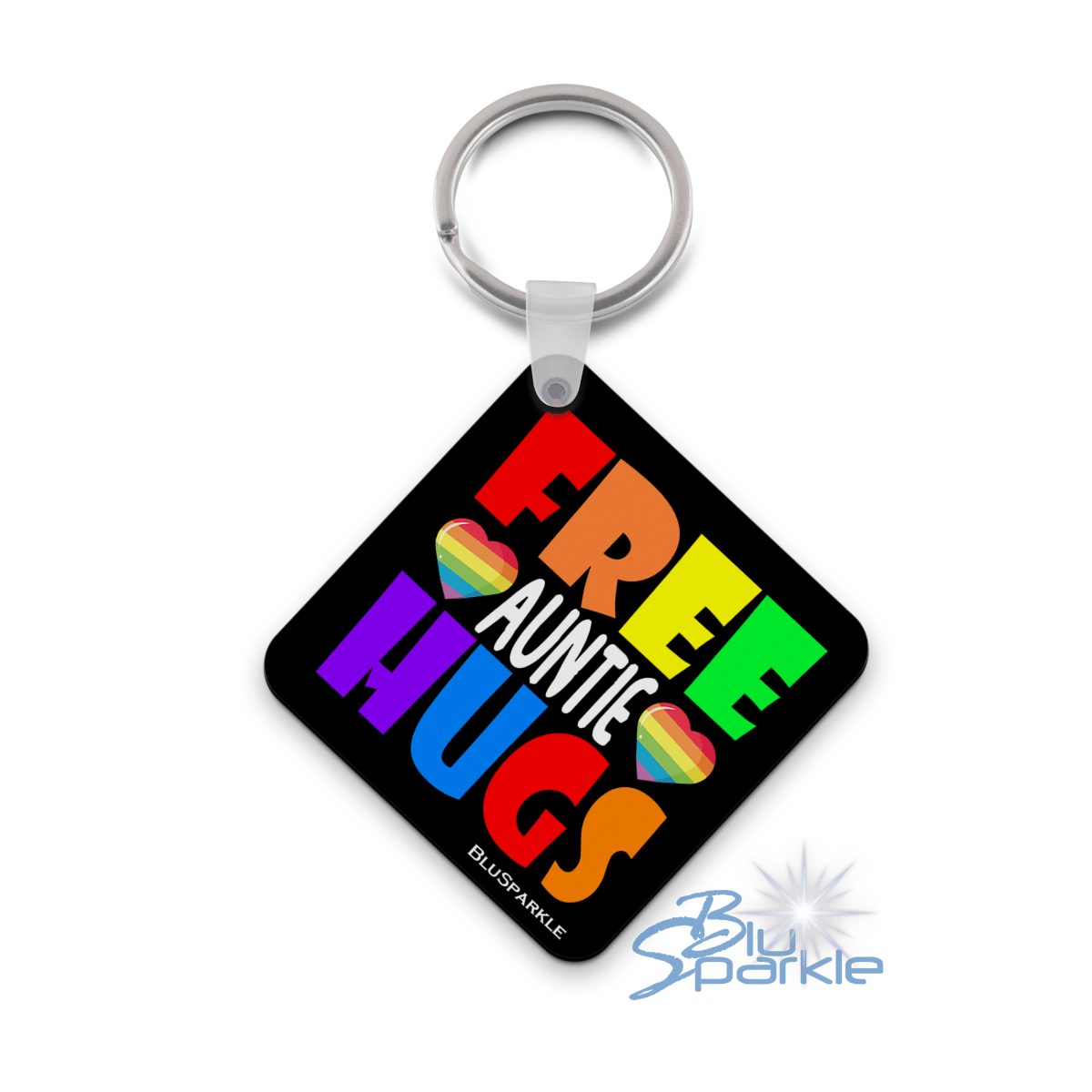 Hug Key LGTBQ+ Free Hugs Key Chain – BluSparkle