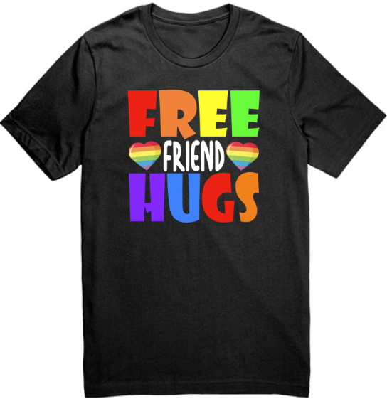 LGTBQ+ Free Hugs T-Shirt, Hoodie, Sweatshirt - BluSparkle