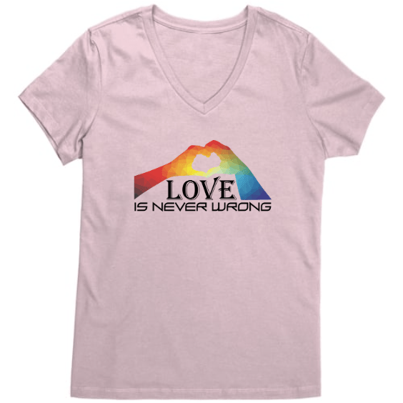 Love Is Never Wrong Raglan, T-Shirt, Sweatshirt - BluSparkle