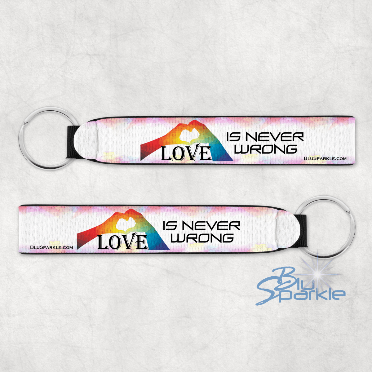 Love Is Never Wrong Wristlet - BluSparkle