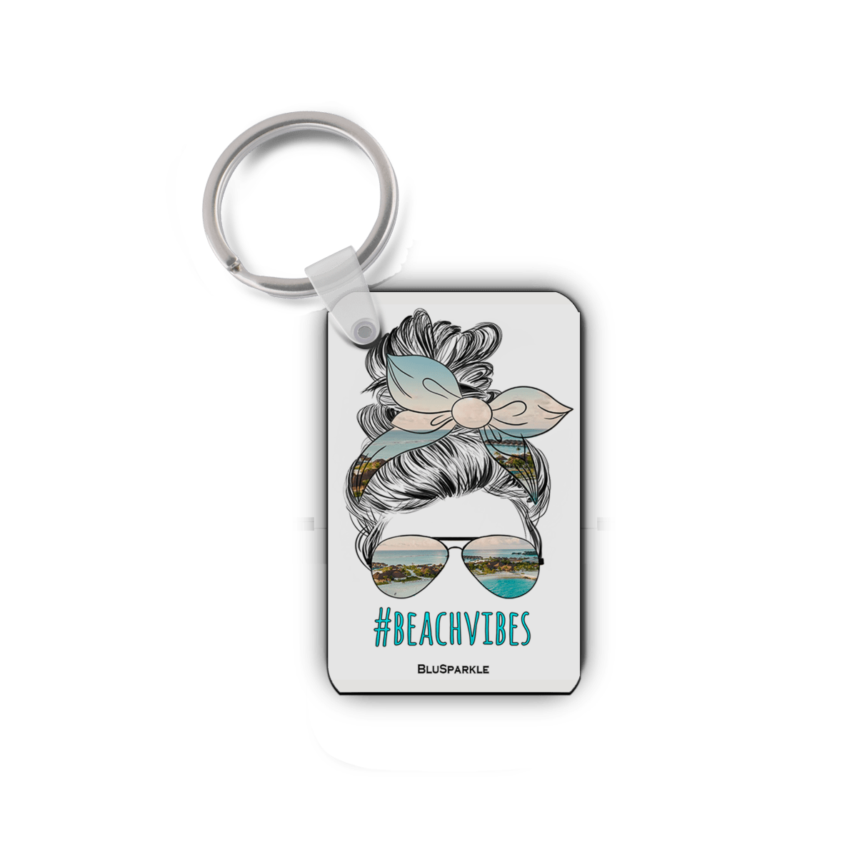 Messy Bun - Double Sided Key Chain – BluSparkle