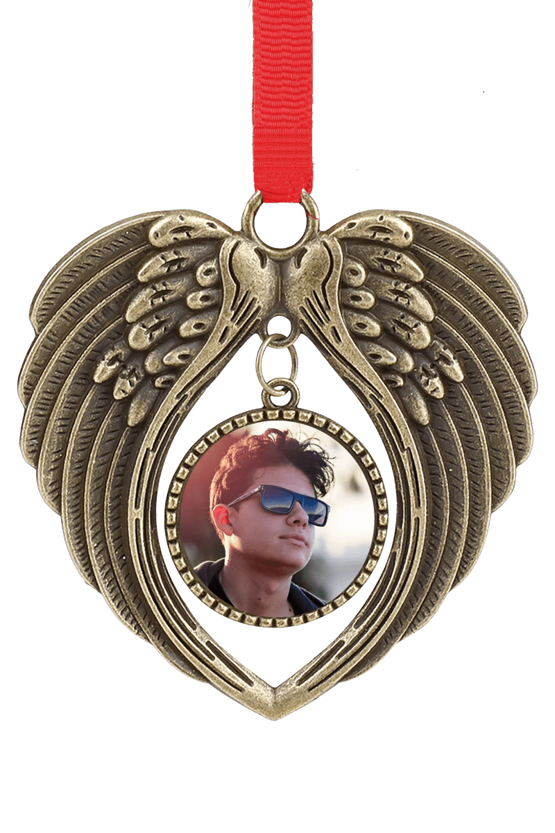 Personalized Angel Wings Rearview Window Ornament - BluSparkle