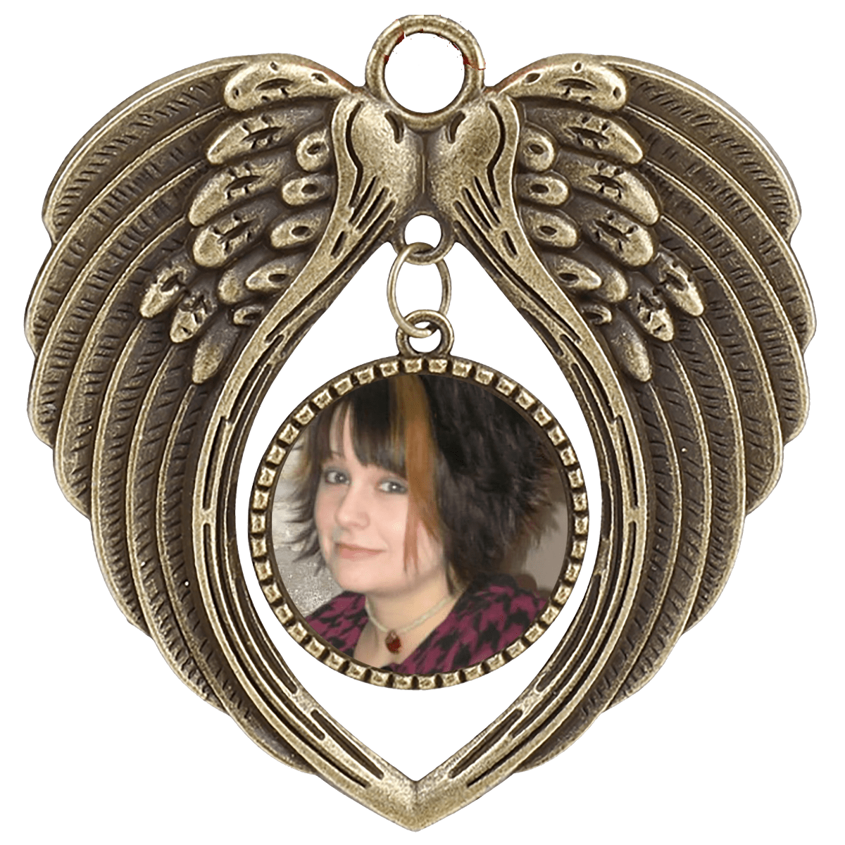 Personalized Angel Wings Rearview Window Ornament - BluSparkle