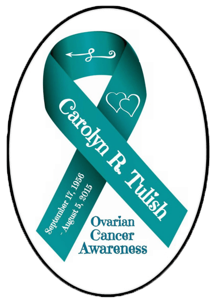 Personalized Awareness Ribbon 4"x6" Clear Sticker - BluSparkle