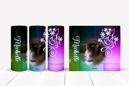 Personalized Cat Mom Tumblers and Water Bottles - BluSparkle