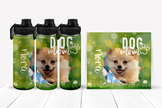 Personalized Dog Mom Tumblers and Water Bottles - BluSparkle