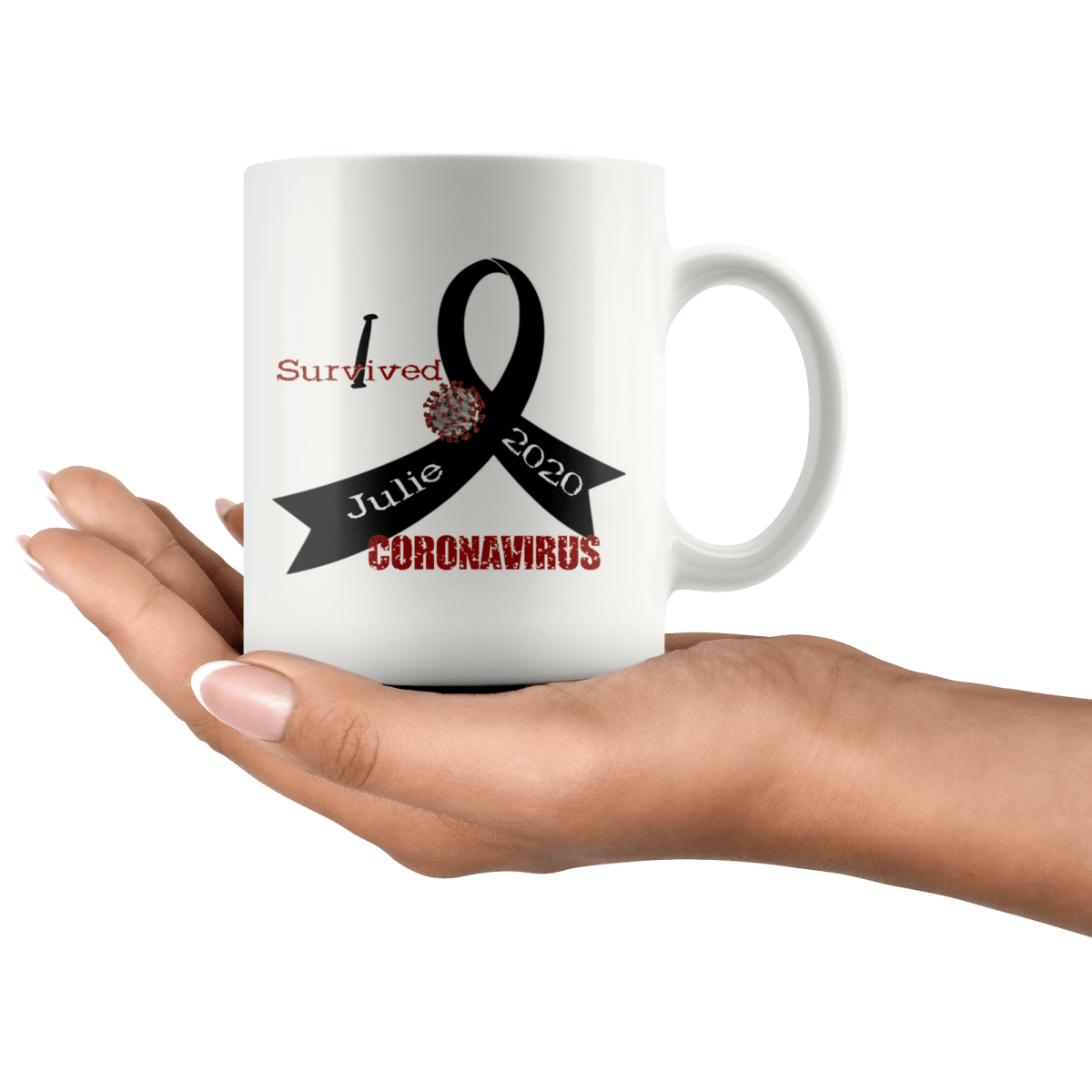 Personalized "I Survived" Coronavirus Mug - BluSparkle