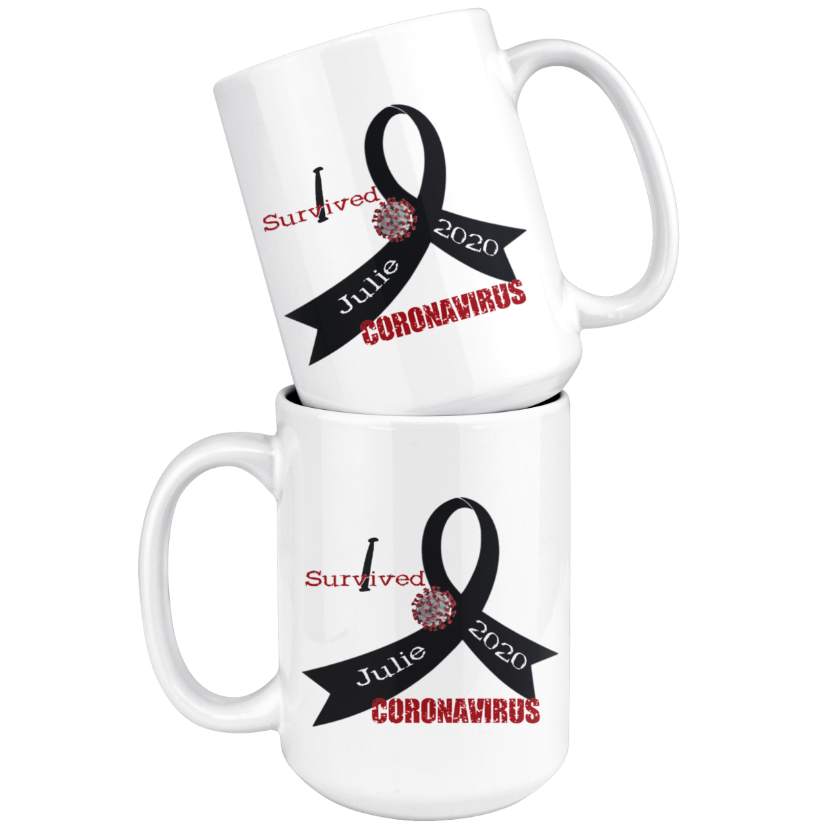 Personalized "I Survived" Coronavirus Mug - BluSparkle