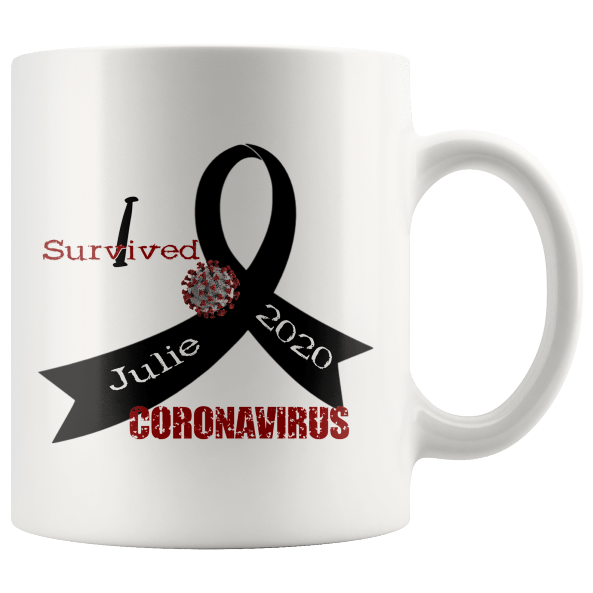 Personalized "I Survived" Coronavirus Mug - BluSparkle