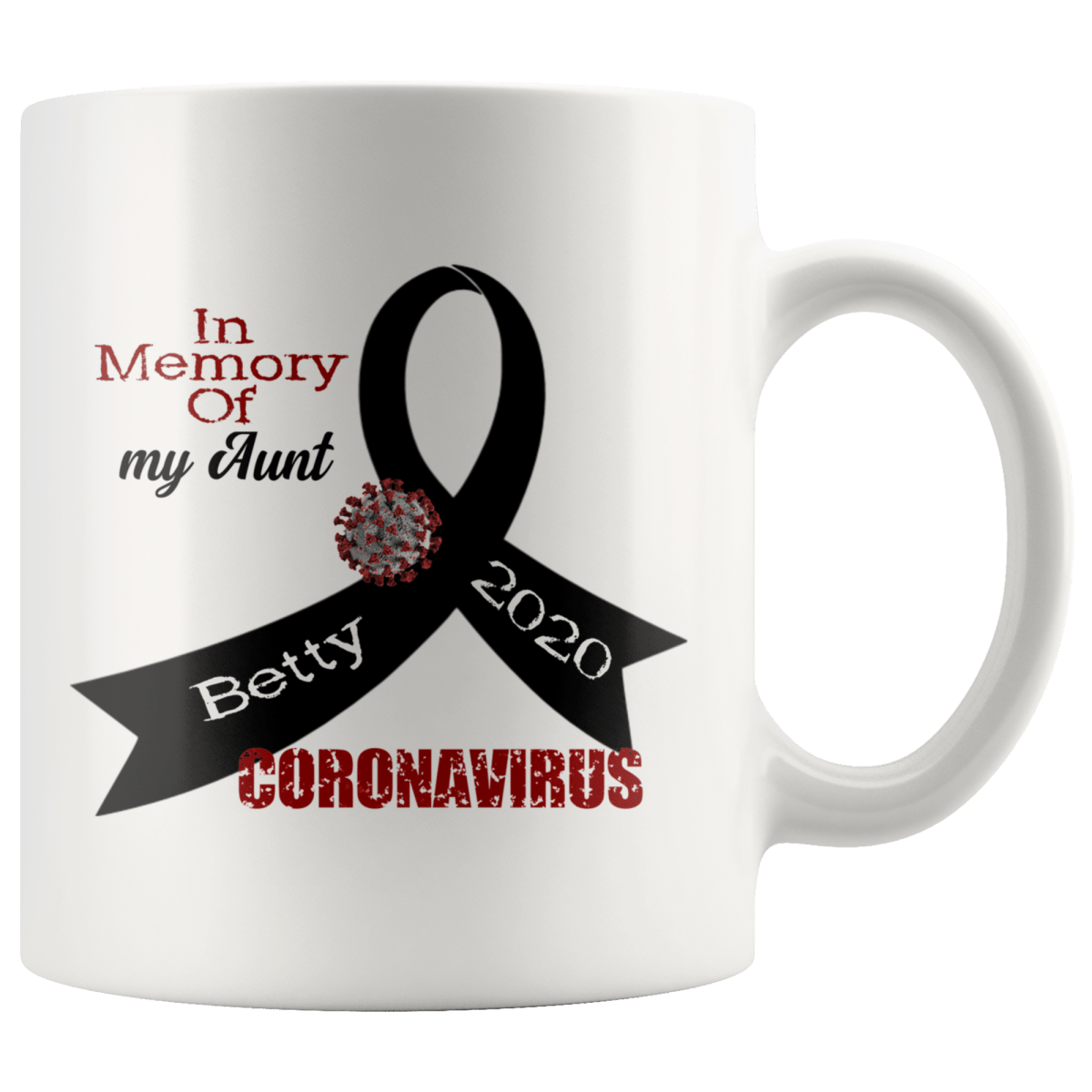 Personalized "In Memory Of" Coronavirus Mug - BluSparkle