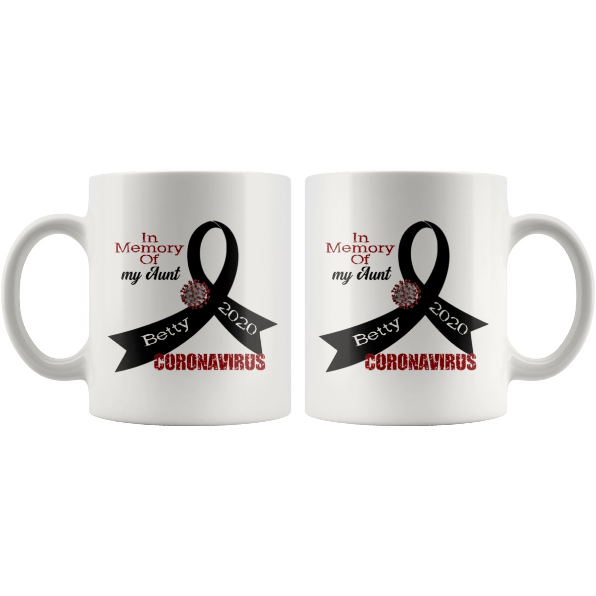 Personalized "In Memory Of" Coronavirus Mug - BluSparkle