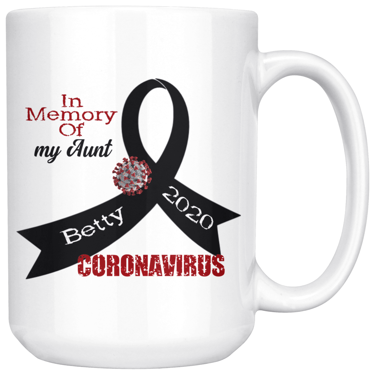 Personalized "In Memory Of" Coronavirus Mug - BluSparkle