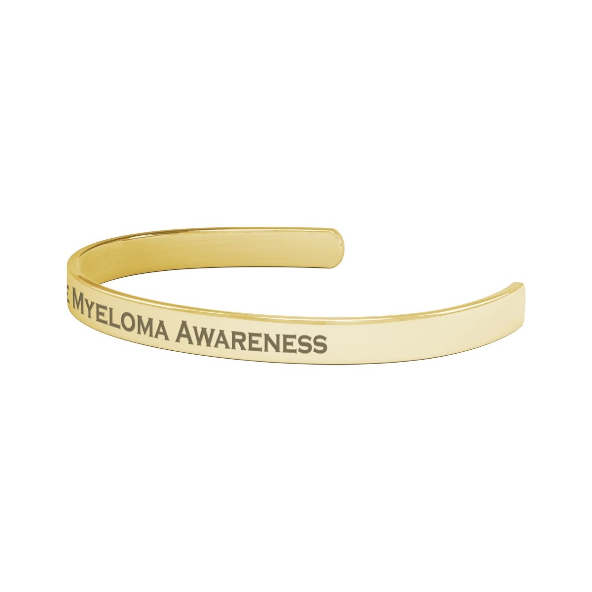 Personalized Multiple Myeloma Awareness Cuff Bracelet - BluSparkle