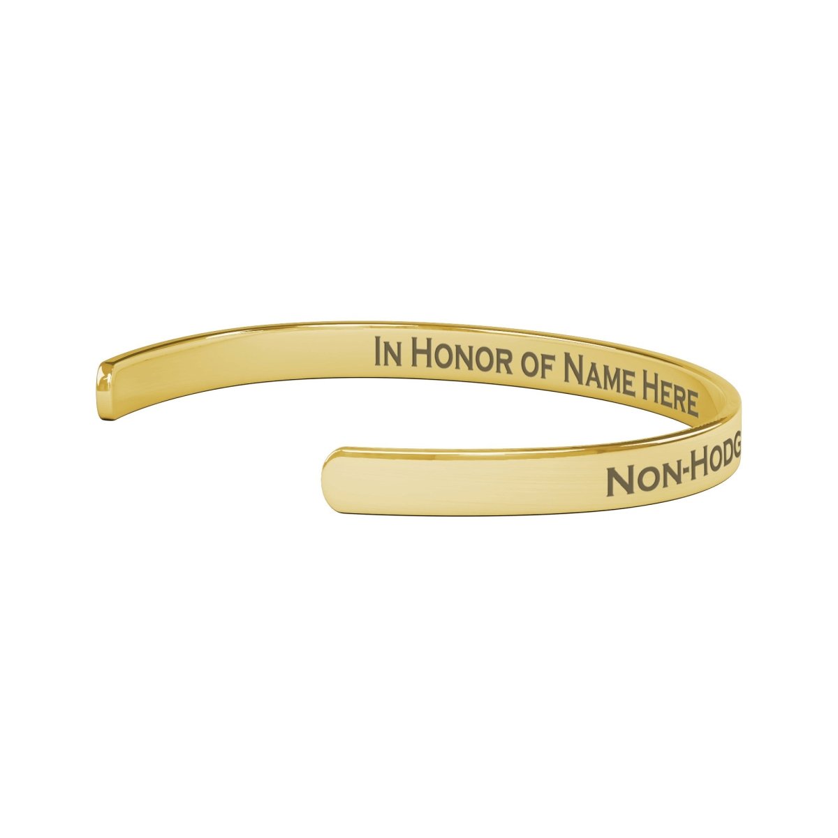 Personalized Non - Hodgkin's Lymphoma Awareness Cuff Bracelet - BluSparkle