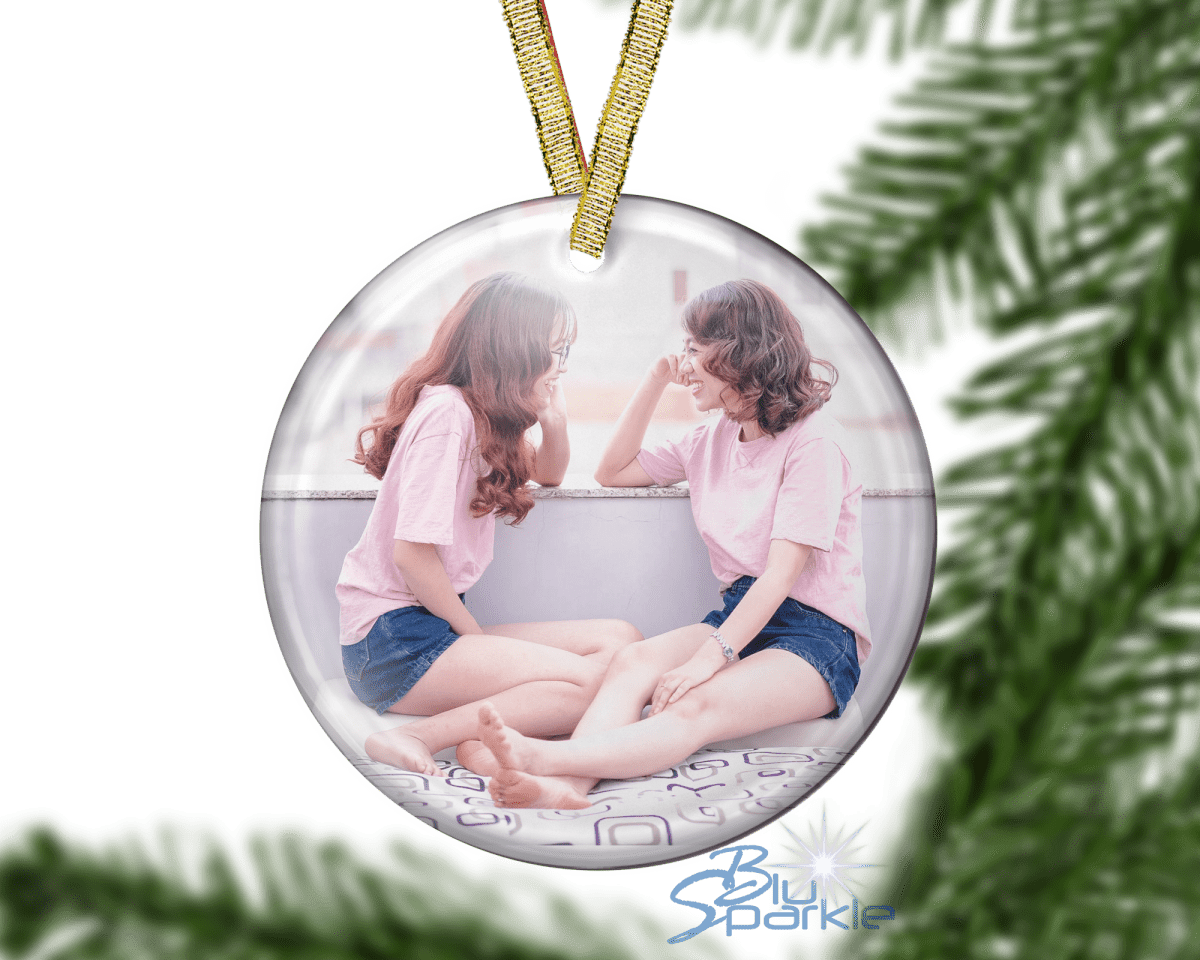 Personalized Photo Ornaments - BluSparkle