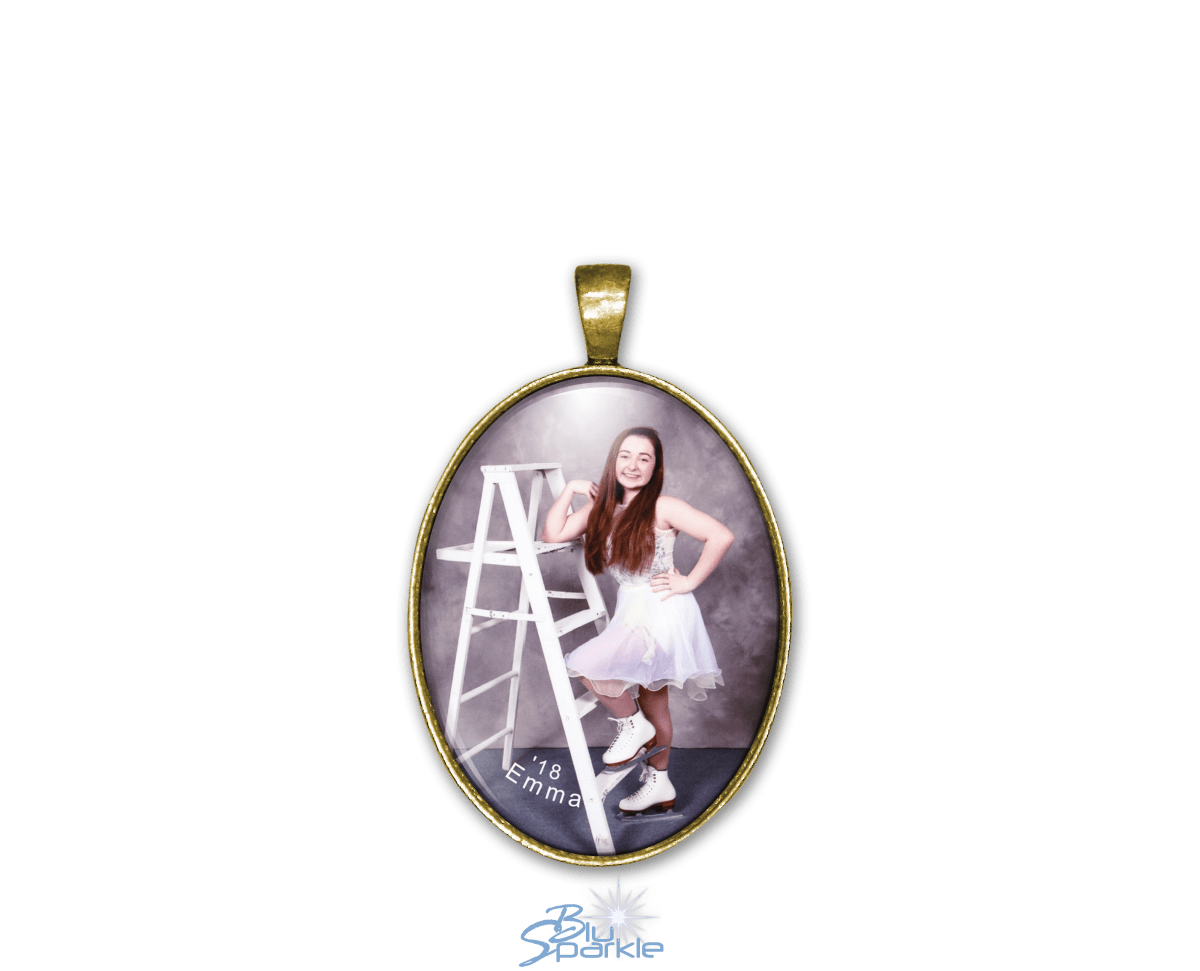 Personalized Photo Oval Pendants - BluSparkle