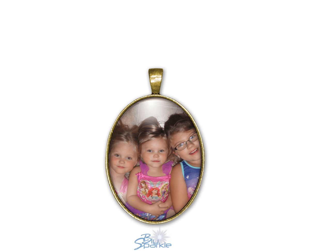 Personalized Photo Oval Pendants - BluSparkle