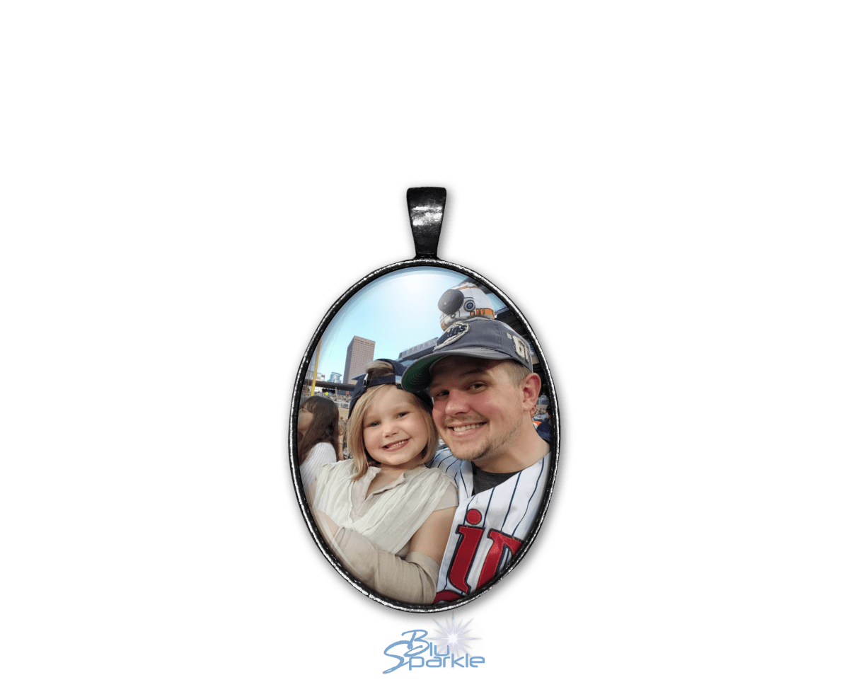 Personalized Photo Oval Pendants - BluSparkle