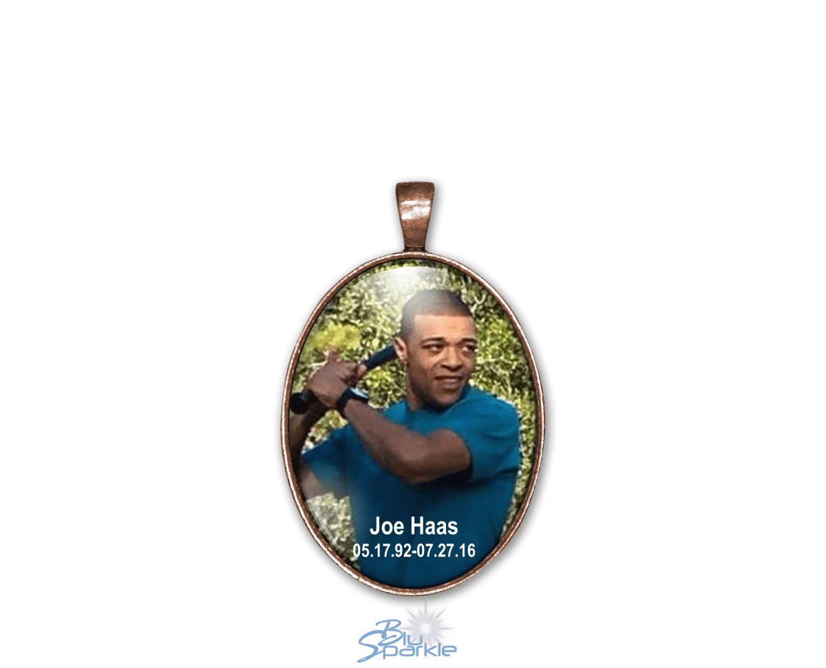 Personalized Photo Oval Pendants - BluSparkle