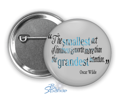 Personalized Quote Pinback Buttons - BluSparkle
