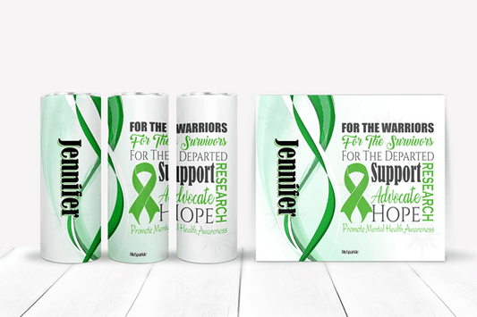 Promote Mental Health Awareness Tumblers and Water Bottles - BluSparkle