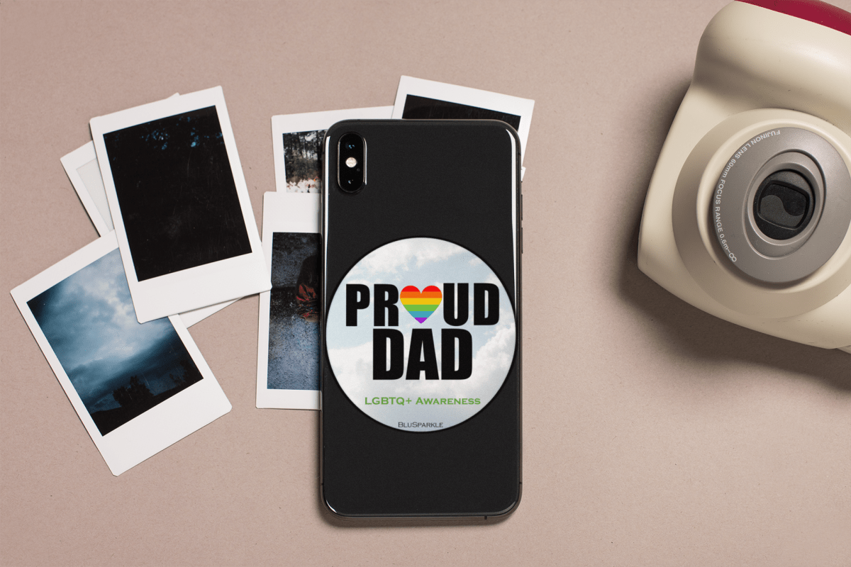 Proud Dad Awareness Sticker - BluSparkle