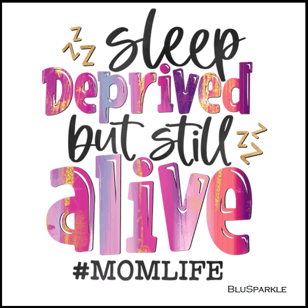 Sleep Deprived But Still Alive 3.5" Square Wise Expression Magnet - BluSparkle