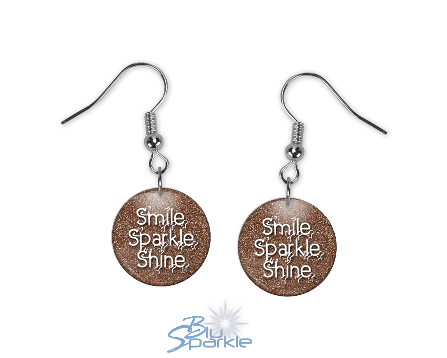 Smile Sparkle Shine - Earrings - BluSparkle