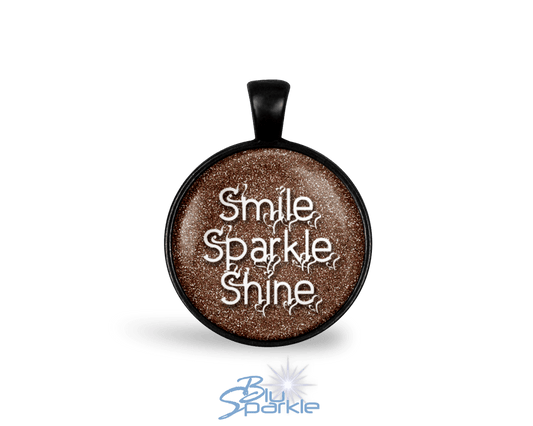 Smile Sparkle Shine - Round Pendants - BluSparkle