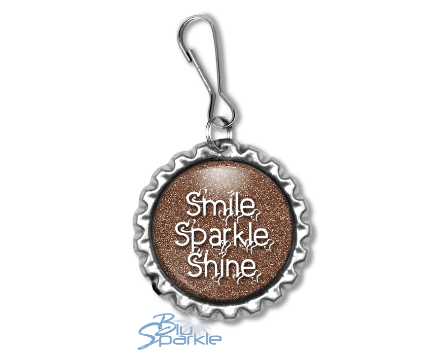 Smile Sparkle Shine - Zipperpulls - BluSparkle