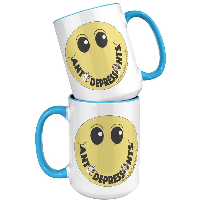 Smiley Face 15oz Accent Mug - BluSparkle