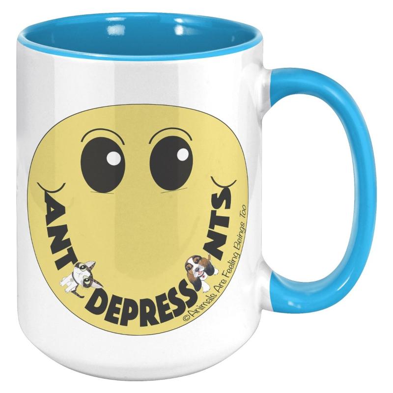 Smiley Face 15oz Accent Mug - BluSparkle