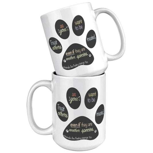 Special Paw Print 15oz Accent Mug - BluSparkle