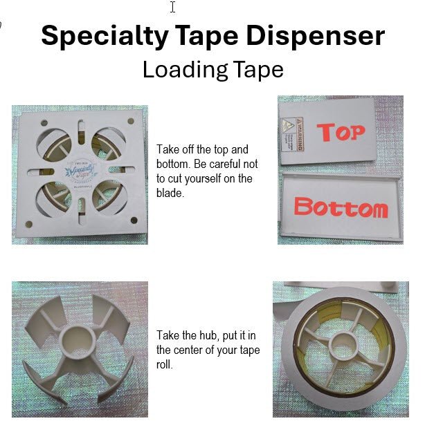 Specialty Tape Dispenser (Two Inch Width) - BluSparkle
