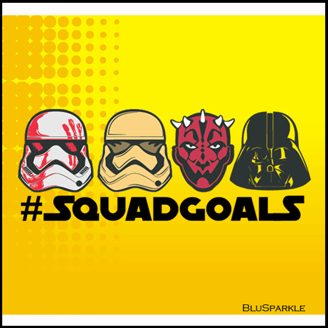 Squadgoals 3.5" Square Wise Expression Magnet - BluSparkle