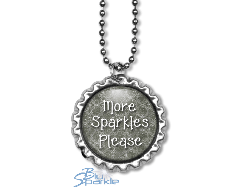 Stay Focused and Extra Sparkly - Round Pendants - BluSparkle