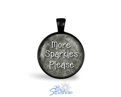 Stay Focused and Extra Sparkly - Round Pendants - BluSparkle