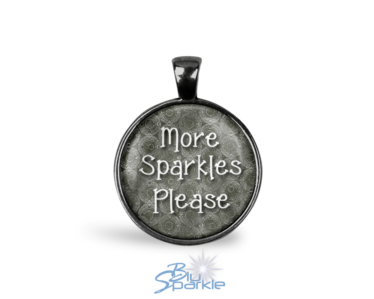 Stay Focused and Extra Sparkly - Round Pendants - BluSparkle