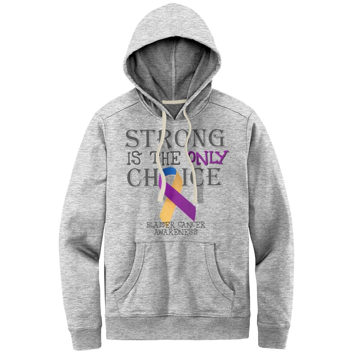 Strong is the Only Choice - Bladder Cancer Awareness T-Shirt, Hoodie, Tank - BluSparkle