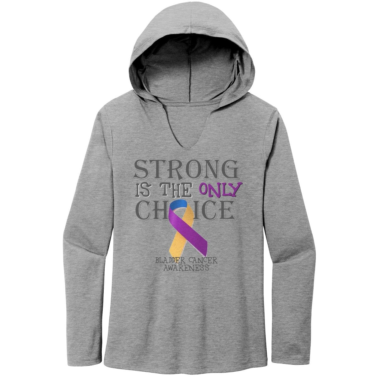 Strong is the Only Choice - Bladder Cancer Awareness T-Shirt, Hoodie, Tank |x| - BluSparkle