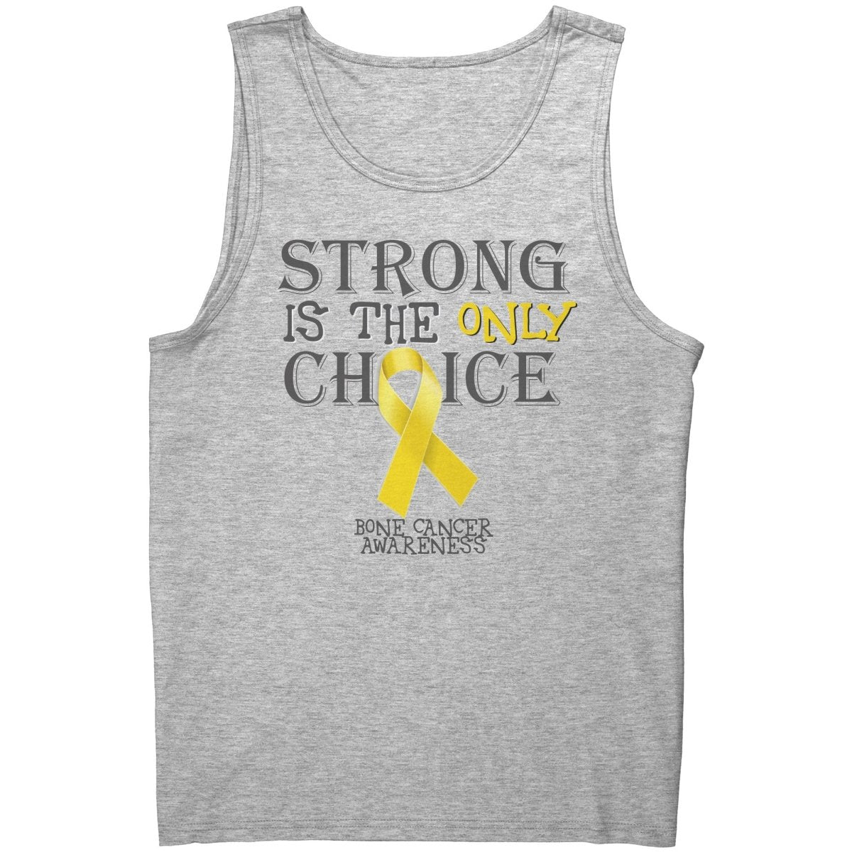 Strong is the Only Choice - Bone Cancer Awareness T-Shirt, Hoodie, Tank - BluSparkle