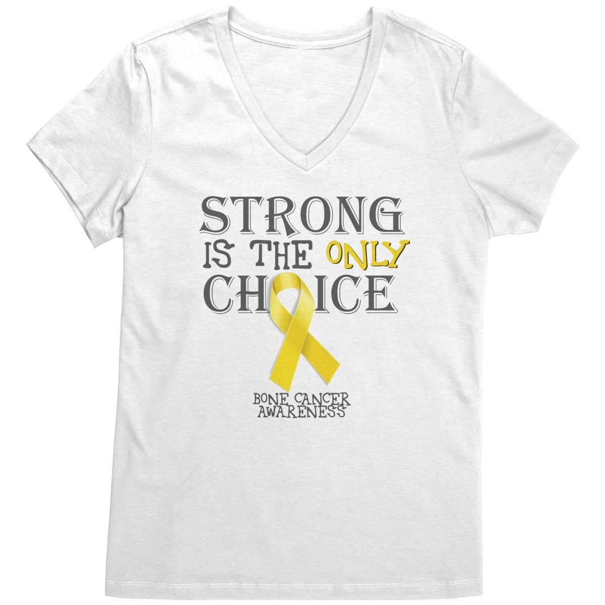 Strong is the Only Choice - Bone Cancer Awareness T-Shirt, Hoodie, Tank |x| - BluSparkle