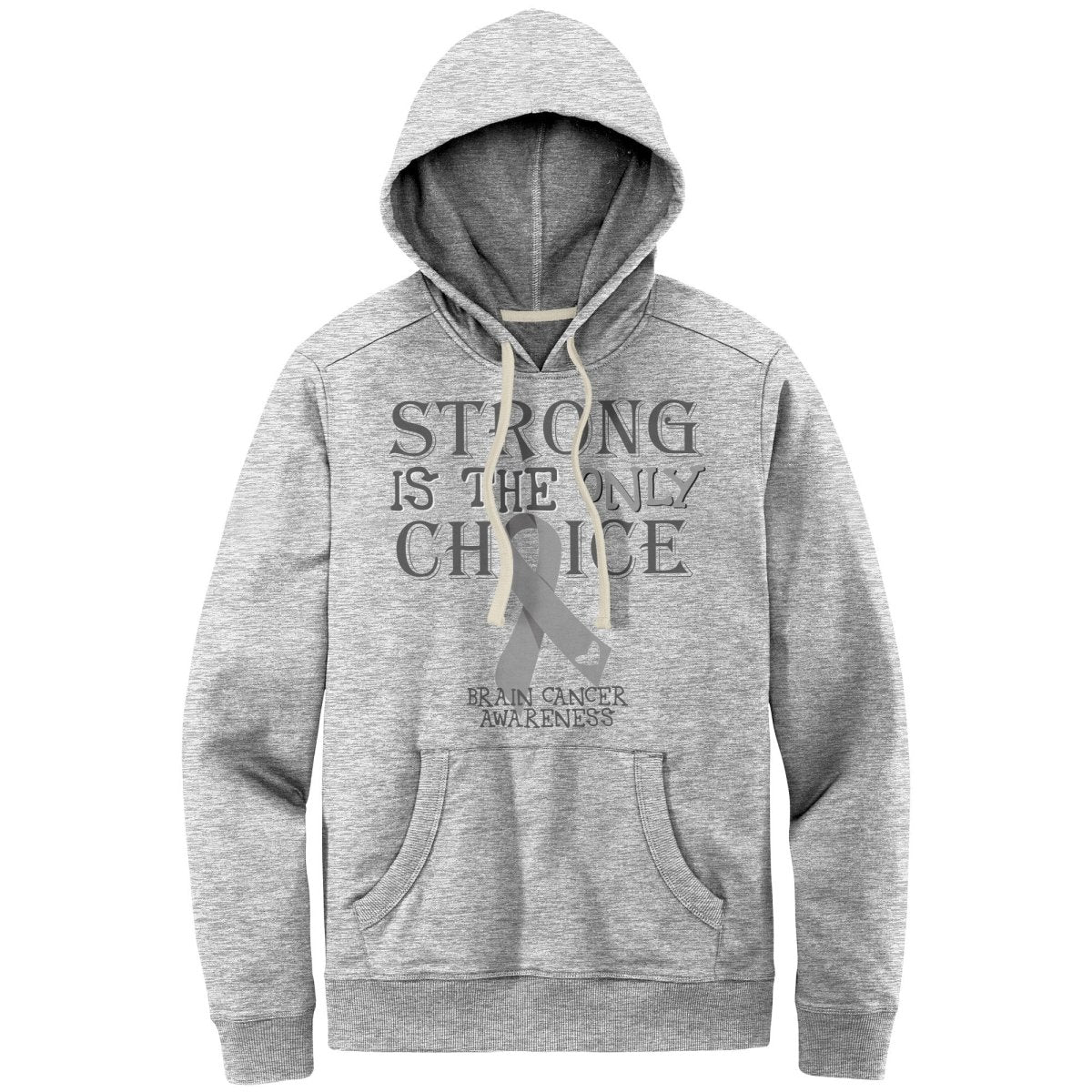 Strong is the Only Choice - Brain Cancer Awareness T-Shirt, Hoodie, Tank - BluSparkle